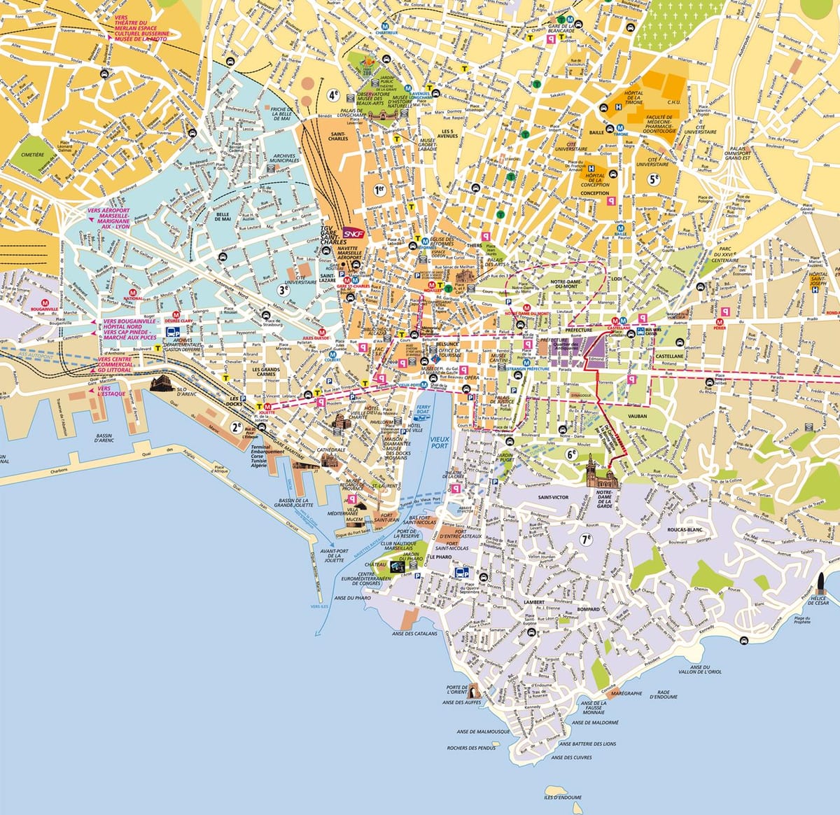 Marseille hărți