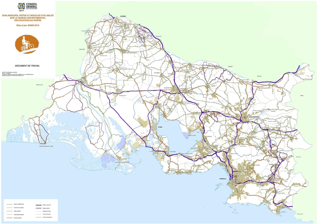 harta Marseille bicicleta 