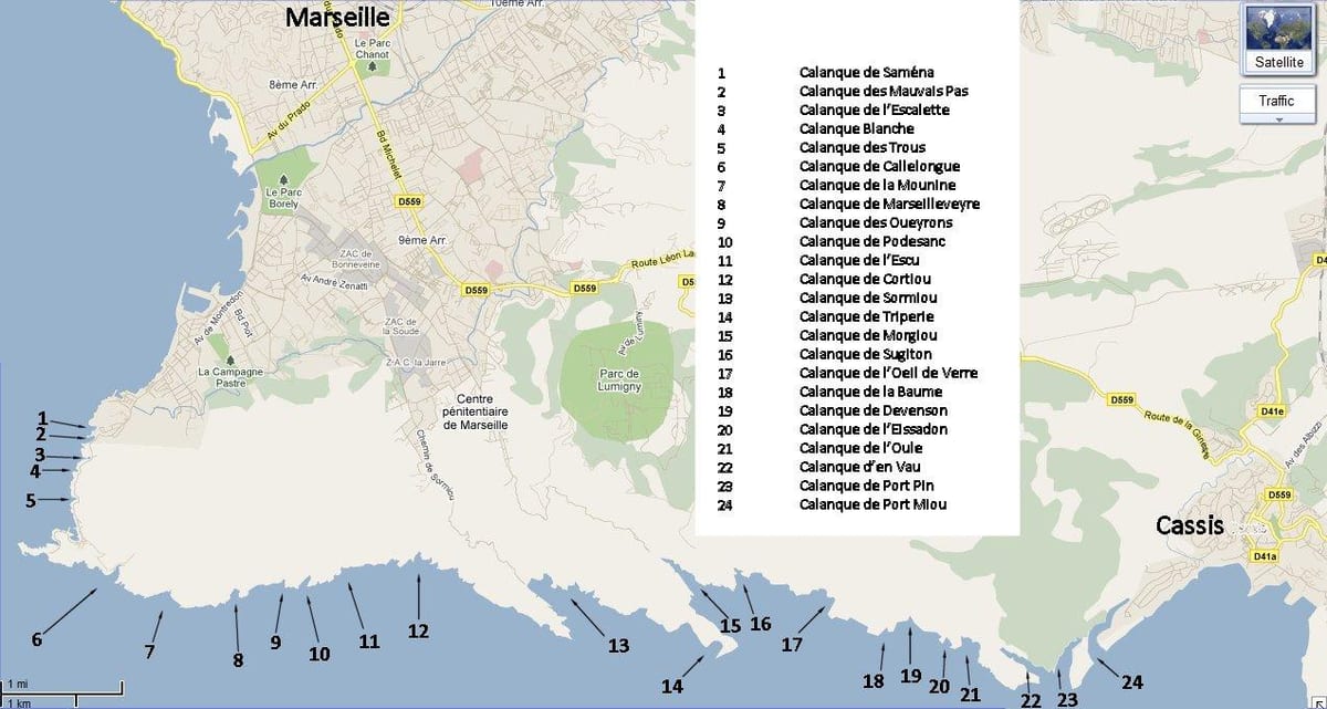 harta Marseille park