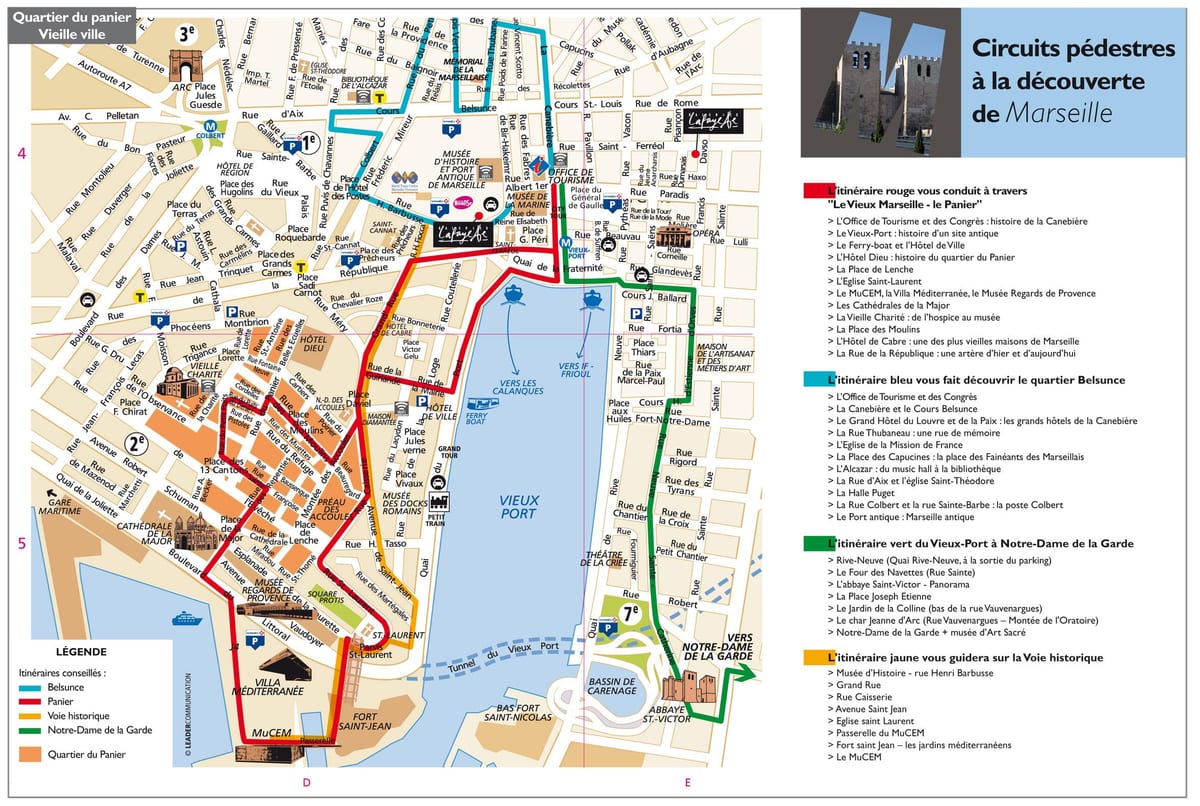 Marseille hartă turistică pdf
