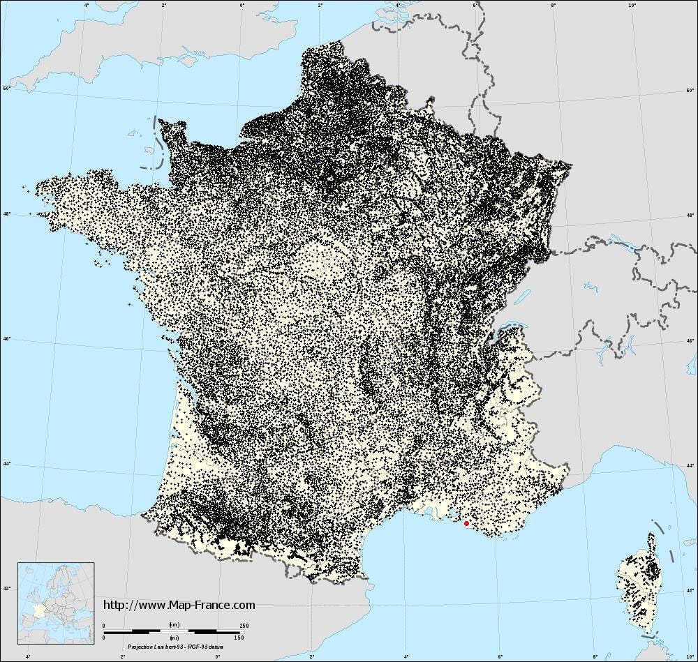 harta Marseille municipalități