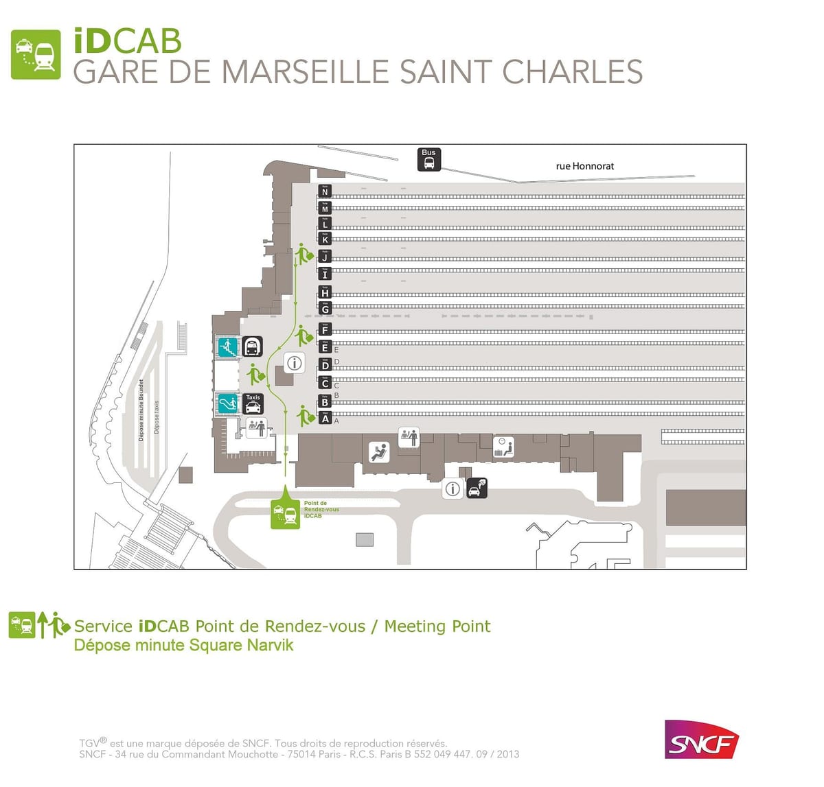 harta Marseille st charles gara