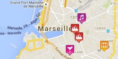 Harta gay Marseille 