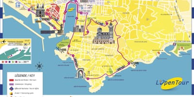 Marseille hop on hop off harta rutelor de autobuz