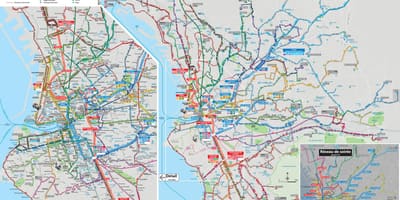 Marseille harta rutelor de autobuz