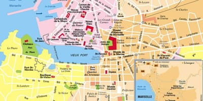 Marsilia, franța hartă a orașului