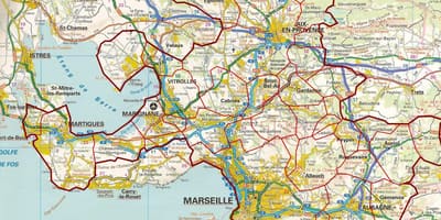Harta rutieră Marseille
