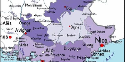 Harta Marseille regiune