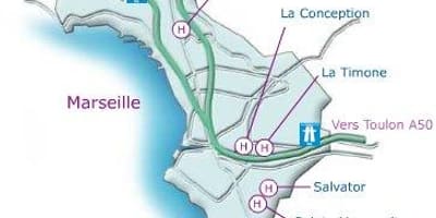 Harta Marseille spital