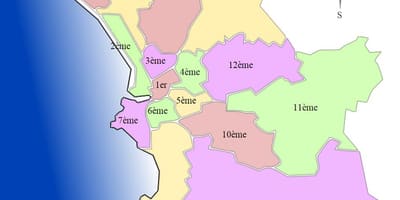 Harta arrondissement of Marseille